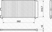 350203158000 MAGNETI MARELLI kondenzátor klimatizácie 350203158000 MAGNETI MARELLI