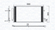 350203173000 Kondenzátor, klimatizace MAGNETI MARELLI