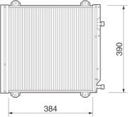 350203218000 Kondenzátor, klimatizace MAGNETI MARELLI