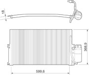 350203221000 MAGNETI MARELLI kondenzátor klimatizácie 350203221000 MAGNETI MARELLI