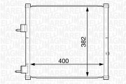 350203227000 Kondenzátor, klimatizace MAGNETI MARELLI