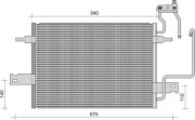 350203249000 Kondenzátor, klimatizace MAGNETI MARELLI