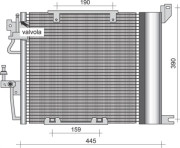 350203256000 Kondenzátor, klimatizace MAGNETI MARELLI