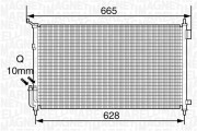 350203350000 MAGNETI MARELLI kondenzátor klimatizácie 350203350000 MAGNETI MARELLI