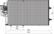 350203372000 Kondenzátor, klimatizace MAGNETI MARELLI