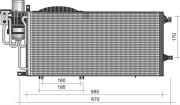 350203373000 Kondenzátor, klimatizace MAGNETI MARELLI