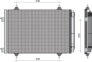 350203380000 Kondenzátor, klimatizace MAGNETI MARELLI