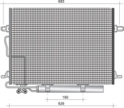 350203438000 Kondenzátor, klimatizace MAGNETI MARELLI