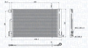 350203611000 Kondenzátor, klimatizace MAGNETI MARELLI