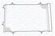 350203636000 Kondenzátor, klimatizace MAGNETI MARELLI