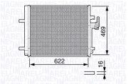 350203645000 Kondenzátor, klimatizace MAGNETI MARELLI