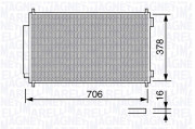 350203659000 Kondenzátor, klimatizace MAGNETI MARELLI