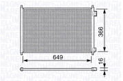 350203663000 MAGNETI MARELLI kondenzátor klimatizácie 350203663000 MAGNETI MARELLI