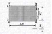 350203664000 Kondenzátor, klimatizace MAGNETI MARELLI