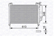 350203666000 Kondenzátor, klimatizace MAGNETI MARELLI