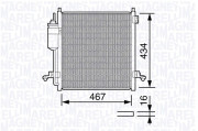 350203668000 Kondenzátor, klimatizace MAGNETI MARELLI