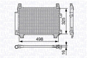 350203674000 Kondenzátor, klimatizace MAGNETI MARELLI