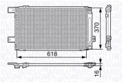 350203676000 Kondenzátor, klimatizace MAGNETI MARELLI