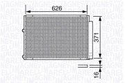 350203682000 Kondenzátor, klimatizace MAGNETI MARELLI