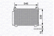 350203687000 Kondenzátor, klimatizace MAGNETI MARELLI