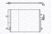 350203712000 Kondenzátor, klimatizace MAGNETI MARELLI