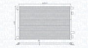 350203932000 Kondenzátor, klimatizace MAGNETI MARELLI