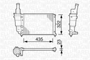 350213113003 Chladič, chlazení motoru MAGNETI MARELLI