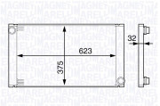 350213139600 Chladič, chlazení motoru MAGNETI MARELLI