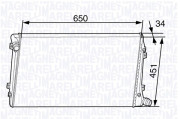 350213143700 Chladič, chlazení motoru MAGNETI MARELLI