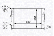 350213144100 MAGNETI MARELLI chladič motora 350213144100 MAGNETI MARELLI