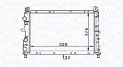 350213168900 MAGNETI MARELLI chladič motora 350213168900 MAGNETI MARELLI