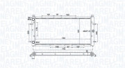 350213174600 MAGNETI MARELLI chladič motora 350213174600 MAGNETI MARELLI