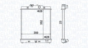 350213175100 MAGNETI MARELLI chladič motora 350213175100 MAGNETI MARELLI