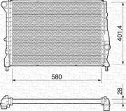 350213193000 Chladič, chlazení motoru MAGNETI MARELLI