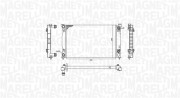 350213196600 Chladič, chlazení motoru MAGNETI MARELLI