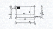 350213203800 MAGNETI MARELLI chladič motora 350213203800 MAGNETI MARELLI