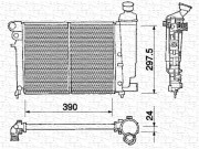 350213371000 Chladič, chlazení motoru MAGNETI MARELLI