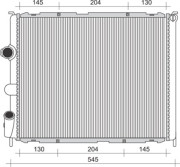 350213989000 MAGNETI MARELLI chladič motora 350213989000 MAGNETI MARELLI