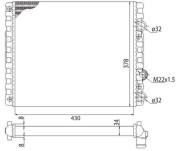 350213778003 Chladič, chlazení motoru MAGNETI MARELLI