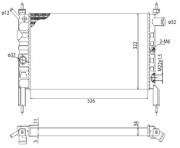 350213831003 MAGNETI MARELLI chladič motora 350213831003 MAGNETI MARELLI