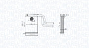 350218487000 Výměník tepla, vnitřní vytápění MAGNETI MARELLI