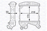 351319201940 MAGNETI MARELLI chladič plniaceho vzduchu 351319201940 MAGNETI MARELLI