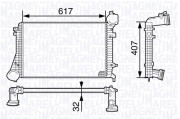 351319202080 Chladič turba MAGNETI MARELLI