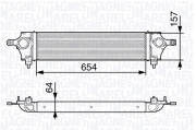 351319202800 Chladič turba MAGNETI MARELLI