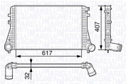 351319202850 Chladič turba MAGNETI MARELLI