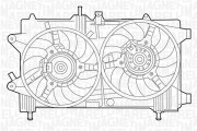 069422048010 Větrák, chlazení motoru MAGNETI MARELLI