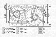 069422258010 Větrák, chlazení motoru MAGNETI MARELLI