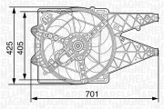 069422454010 Větrák, chlazení motoru MAGNETI MARELLI