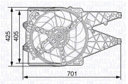 069422472010 Větrák, chlazení motoru MAGNETI MARELLI