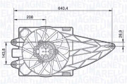 069422483010 Větrák, chlazení motoru MAGNETI MARELLI